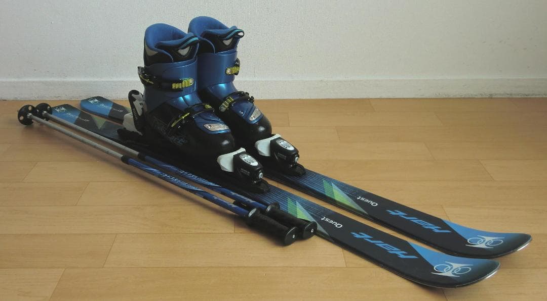 ■■1月限定■送料無料■Hart■子供用スキーセット■板128靴23■WAX済■