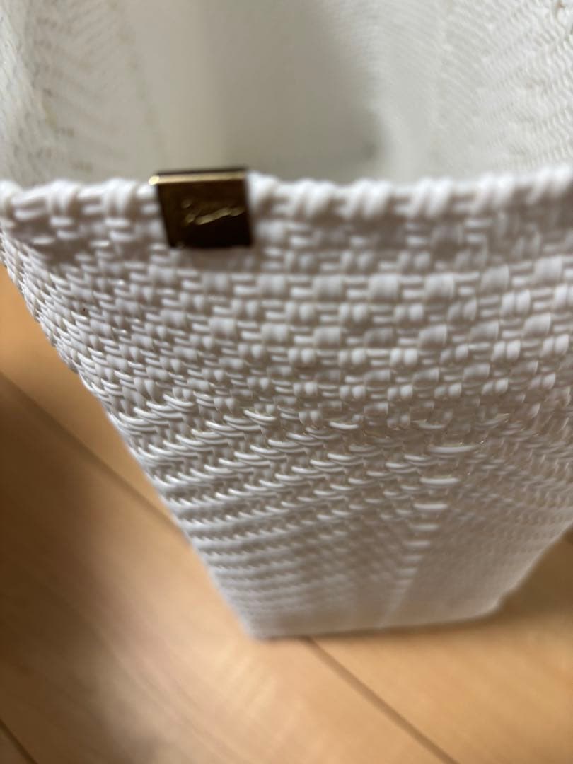 メルカドバッグ　ホワイト　Lサイズ　NOBLE