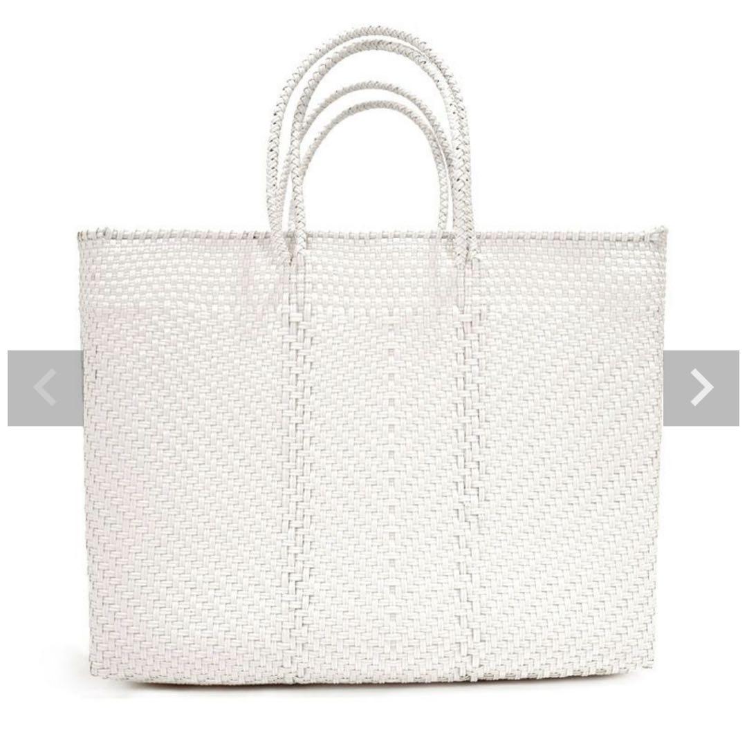 メルカドバッグ　ホワイト　Lサイズ　NOBLE