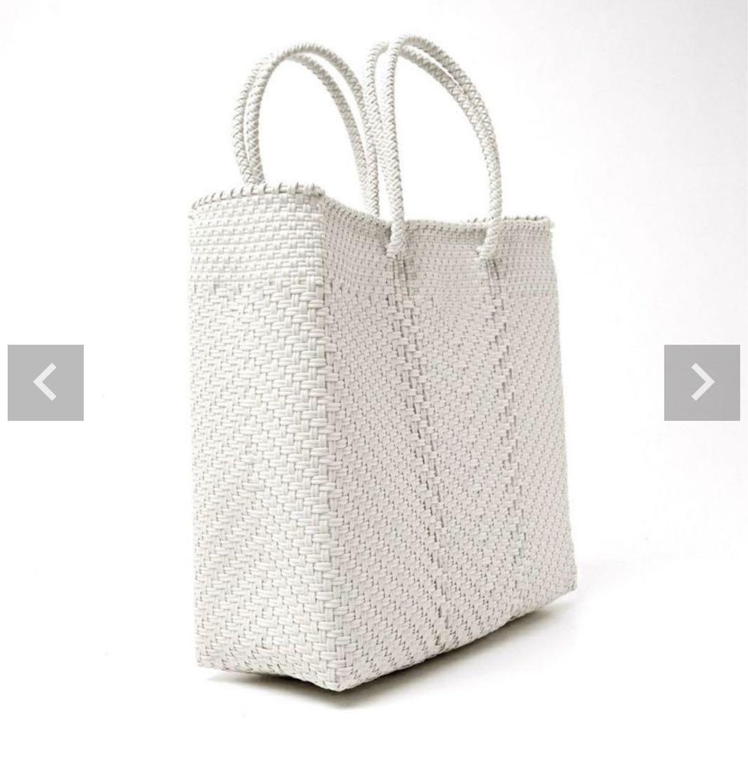 メルカドバッグ　ホワイト　Lサイズ　NOBLE