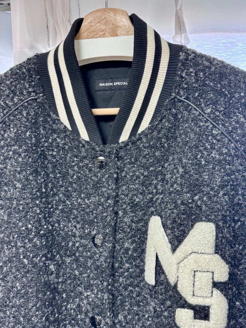 MAISON SPECIAL／Varsity Jacket マルチ スタジャン