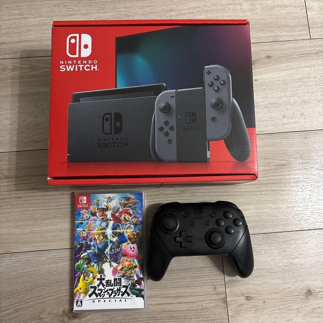 ヨ*シ様 任天堂スイッチ バッテリー強化版 スマブラ プロコン 付き