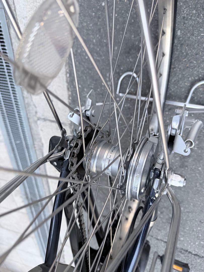 大阪府　ヤマハ　電動アシスト自転車 黒 バスケット付き