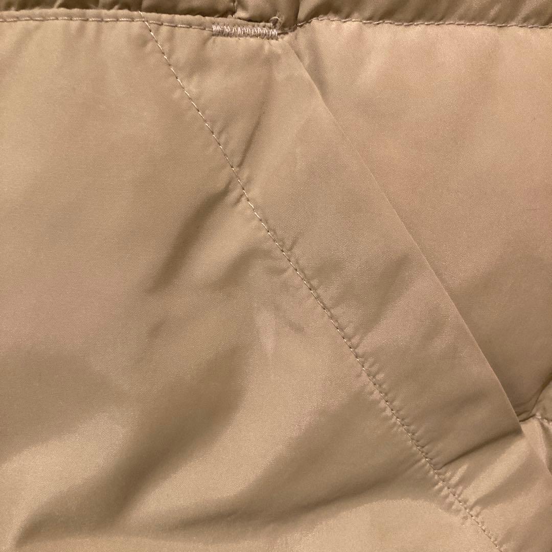 80s Eddie Bauer 黒タグ　ベージュ　ダウンベスト　vintage