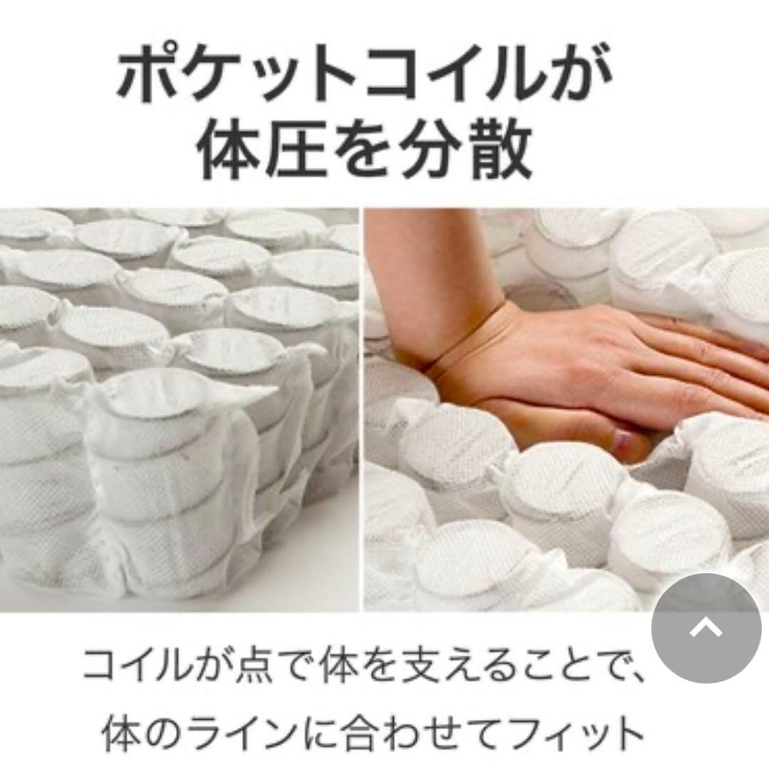 ニトリ　新品未開封　2段ベット対応薄型ポケットコイルマット　RG02VB