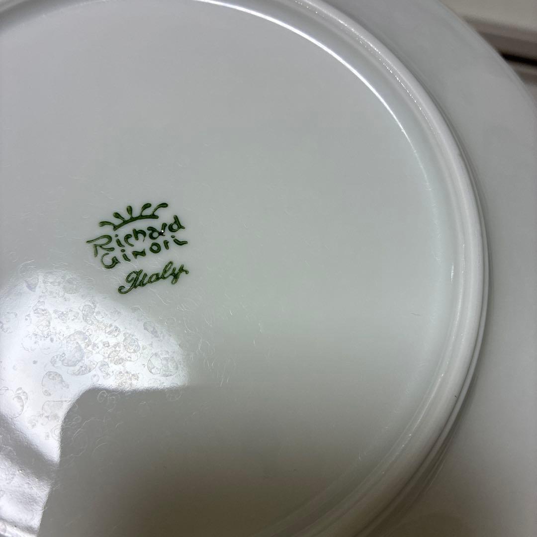 リチャードジノリ　ベッキオホワイト　デザートプレート　19.5cm×5枚