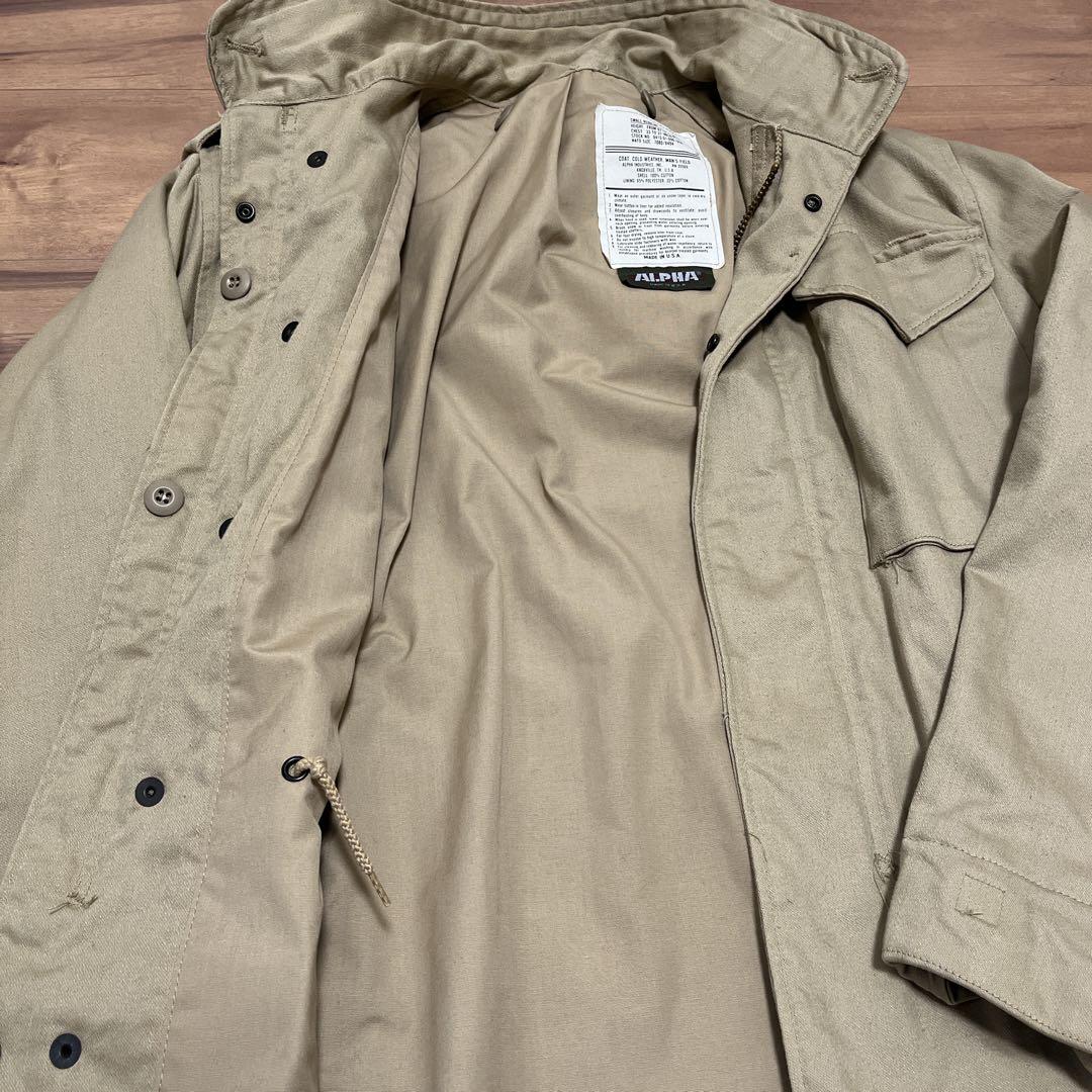 USA 80s 90s アルファ　M65 フィールドジャケット ベージュ　軍物