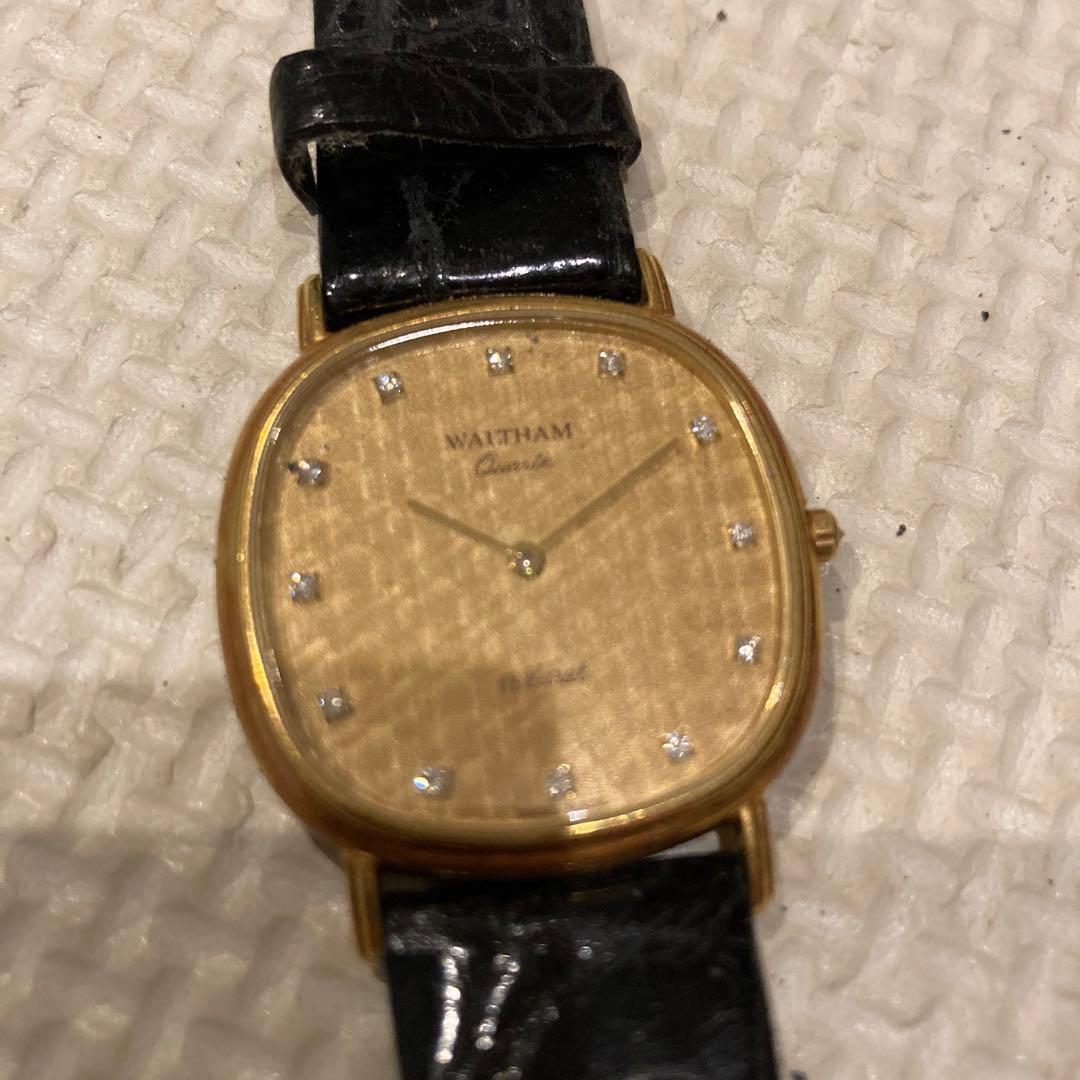 Waltham 18carat時計アンティーク　ウォルサム