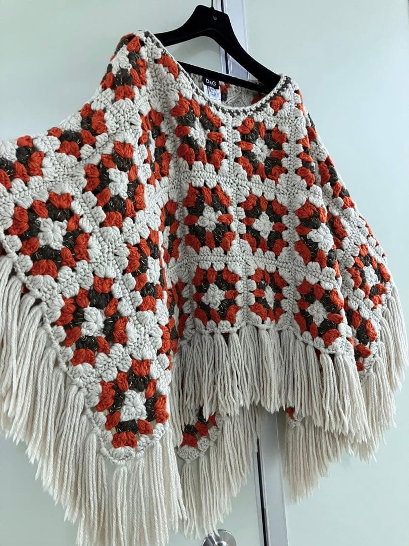 【D&G】Granny square/WOOL crochet Poncho