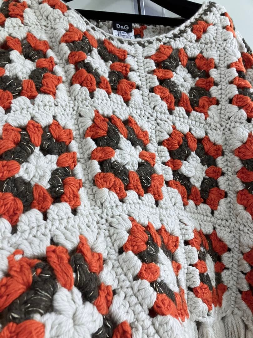 【D&G】Granny square/WOOL crochet Poncho