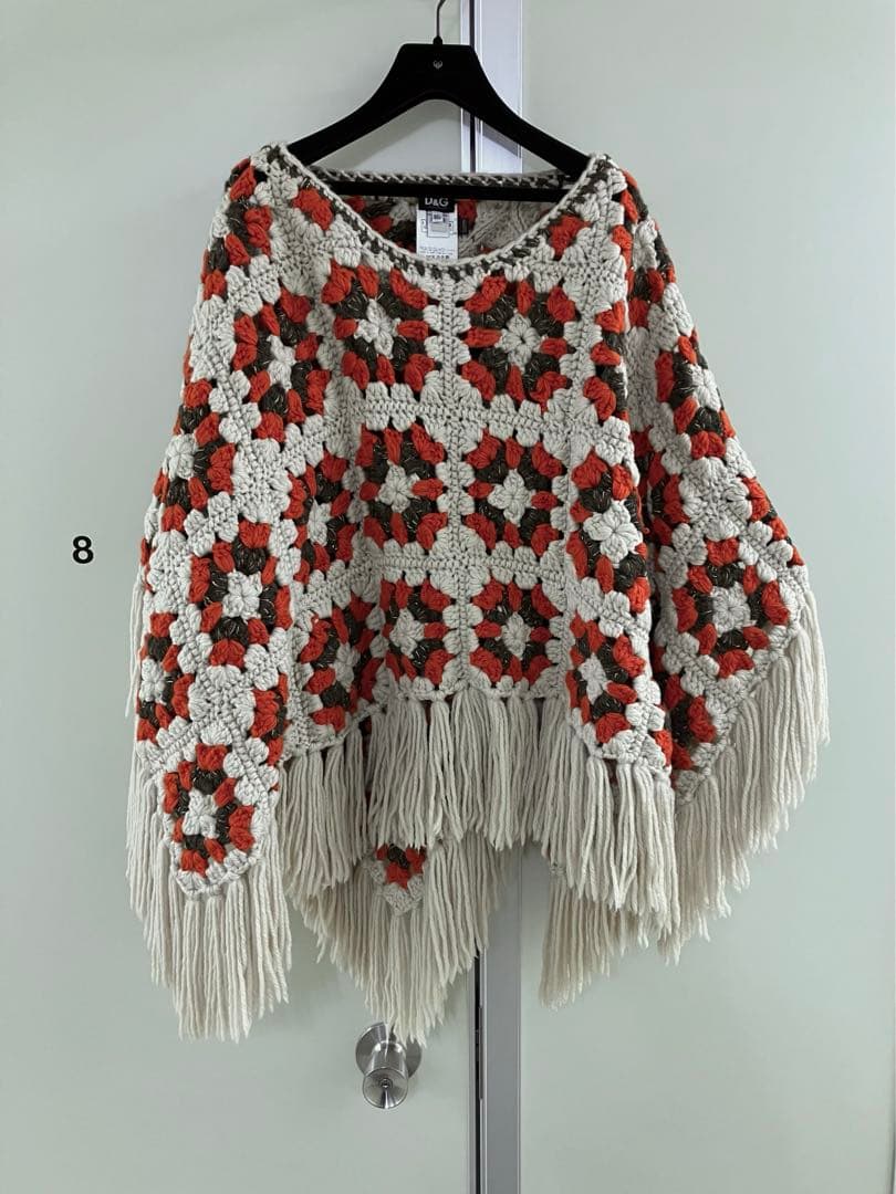 【D&G】Granny square/WOOL crochet Poncho