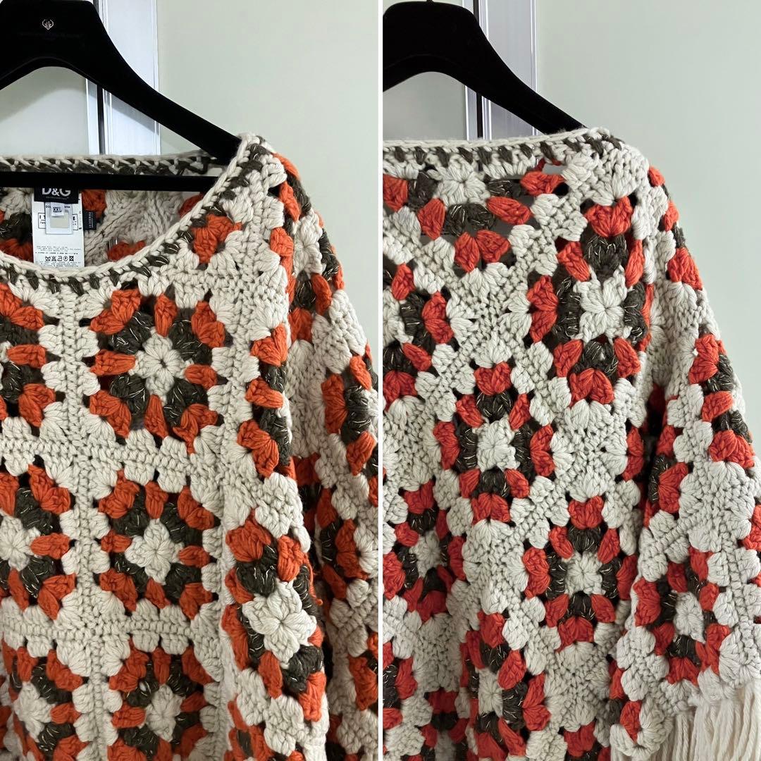 【D&G】Granny square/WOOL crochet Poncho