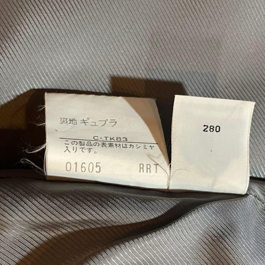 【美品】　BURBERRY ウールカシミヤ チェスターコート グレージュ L