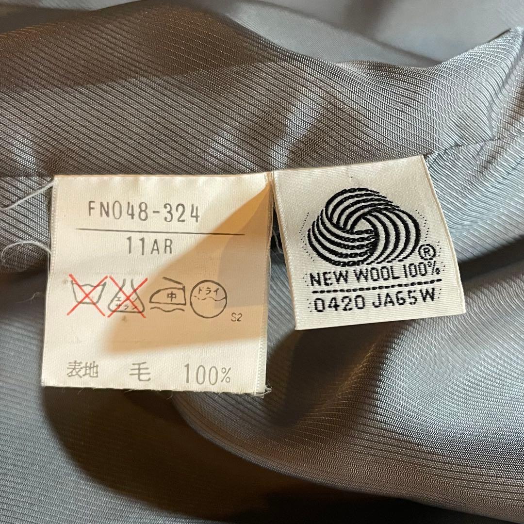 【美品】　BURBERRY ウールカシミヤ チェスターコート グレージュ L