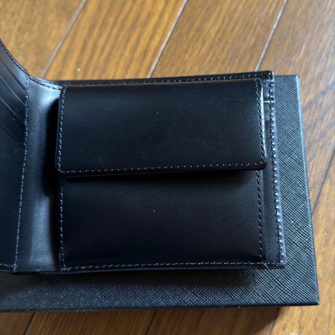 [もも]ポールスミス　二つ折り財布　マーケトリーブライトストライプラビット