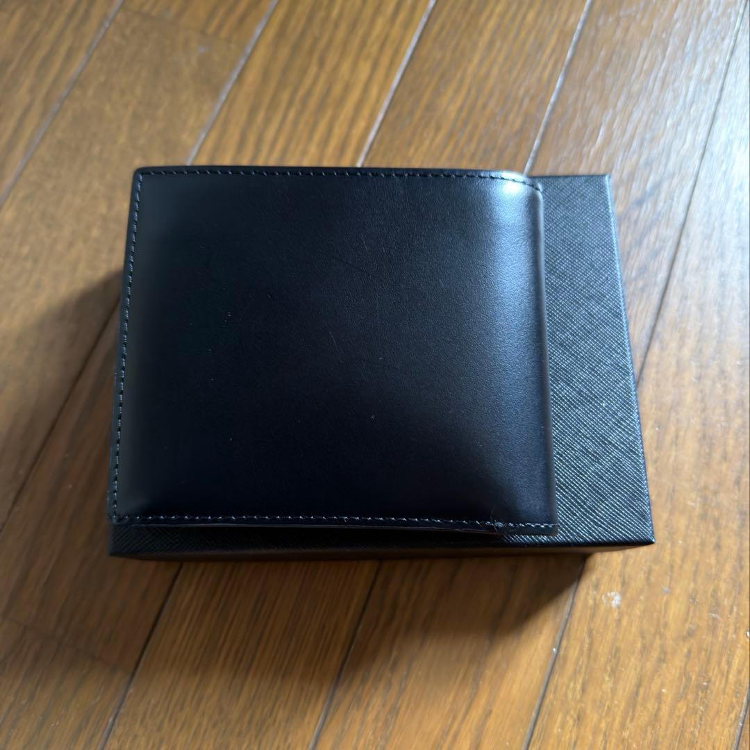 [もも]ポールスミス　二つ折り財布　マーケトリーブライトストライプラビット