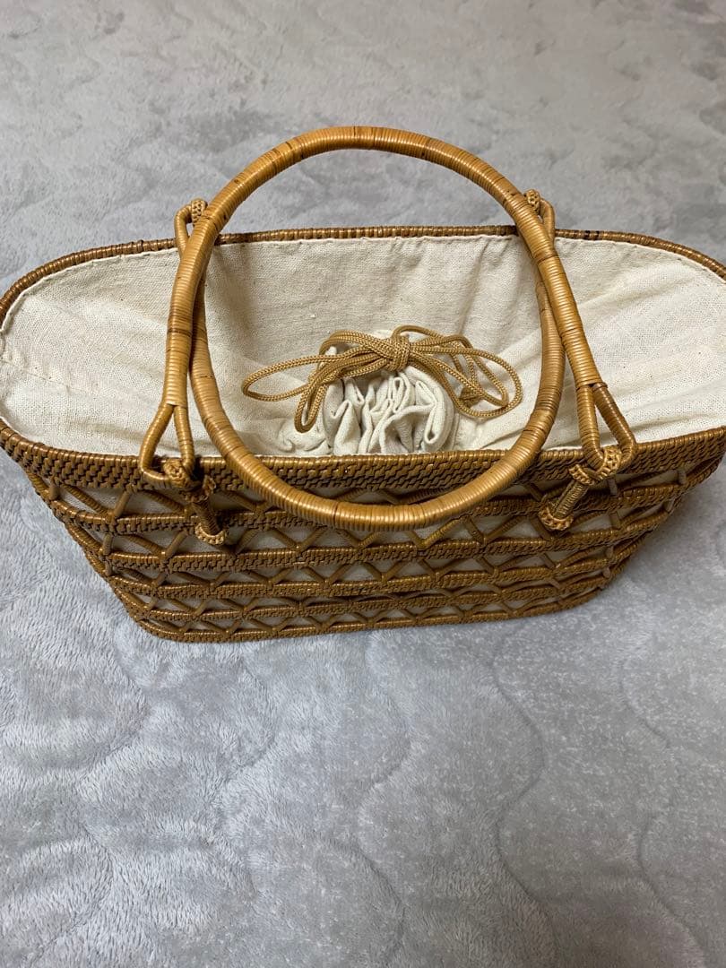 Demi-Luxe BEAMS / アタ オープンワーク カゴバッグ