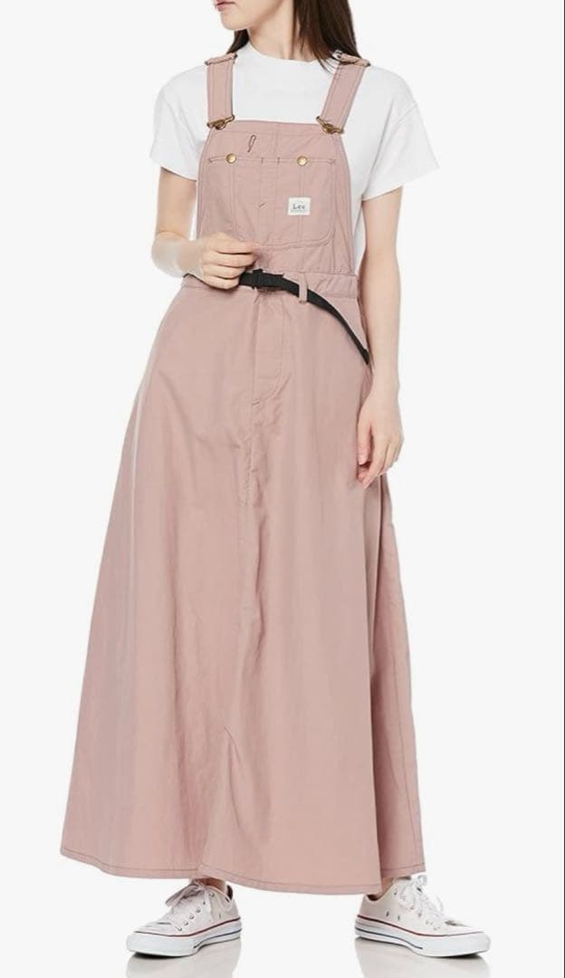 Lee ピンク サロペット マキシ丈　オーバーオールスカート 117458