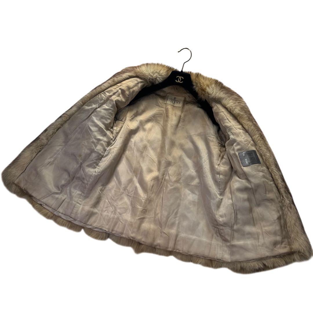 SAGA FOX×ROTINY ブルーフロストフォックス　ファーコート　毛並み◎