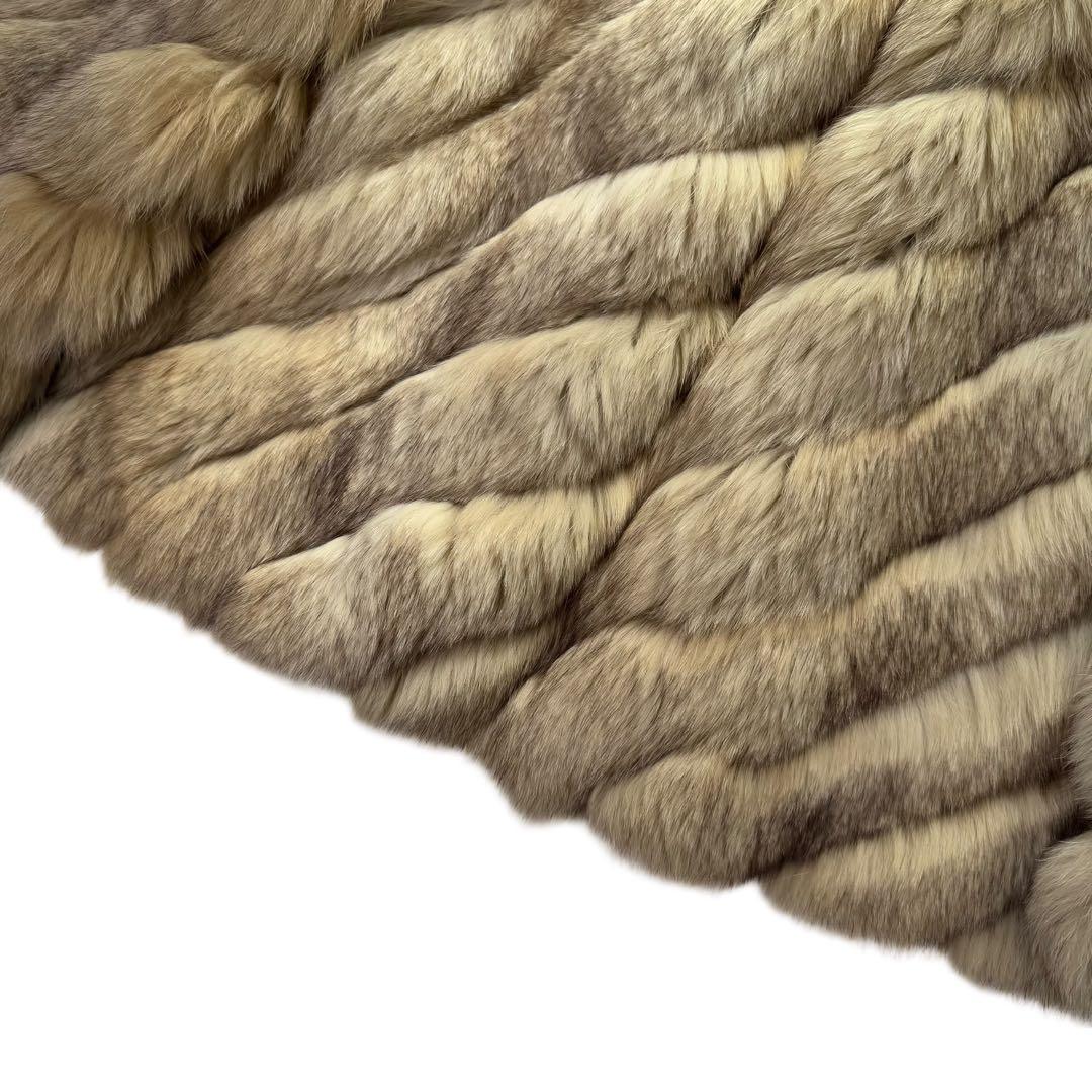 SAGA FOX×ROTINY ブルーフロストフォックス　ファーコート　毛並み◎