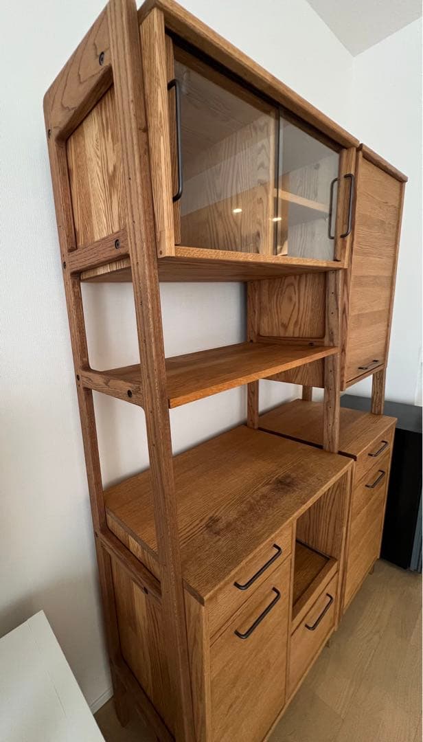 モモナチュラル MOMO natural 食器棚 VIBO UNIT オーク