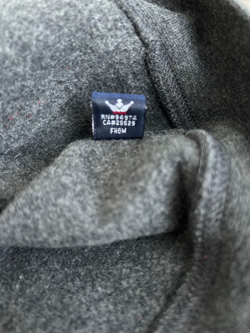 【新品】STUSSY グレージップアップパーカー L