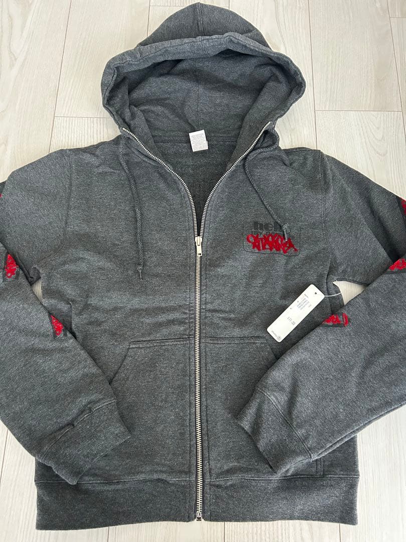 【新品】STUSSY グレージップアップパーカー L