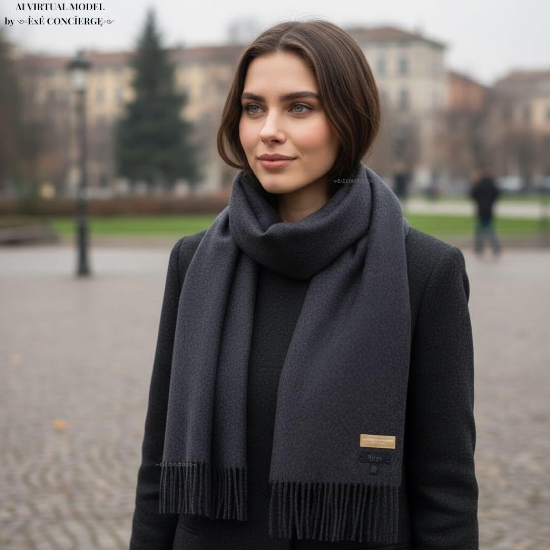 値下げ依頼品 アルテア ミラノ×ラフォンタナマジョーレ ピュアカシミヤマフラー