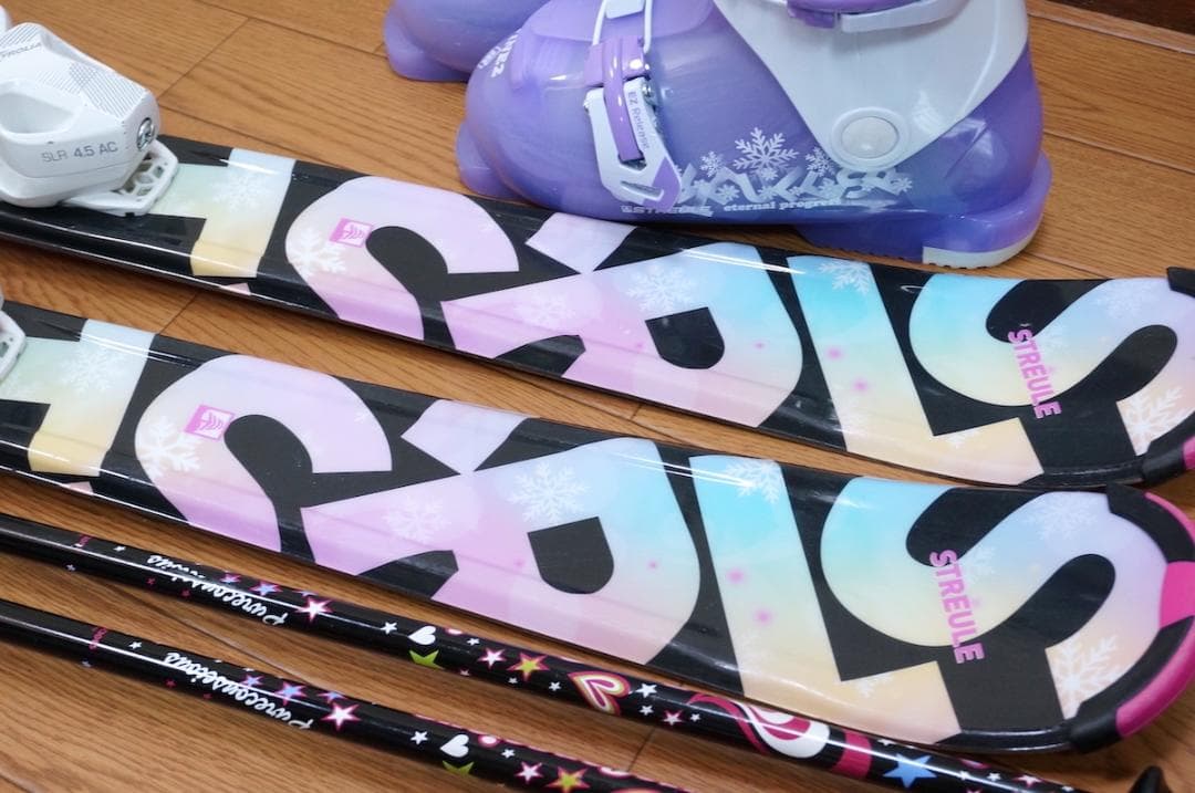 メンテ済 120cm 靴21cm STREULE スキーセット