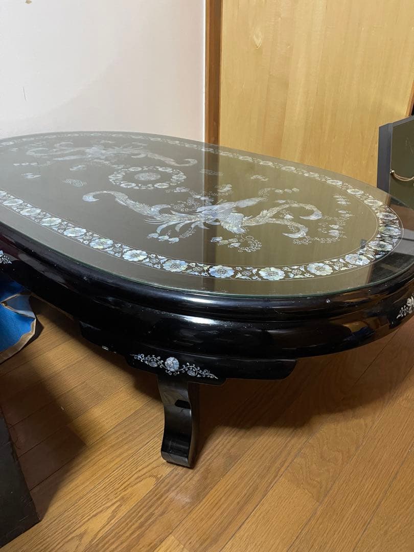 高級螺鈿家具‼️机、棚の二点‼️激安破格出品‼️最安値‼️大型につき引取り推奨、希望‼️