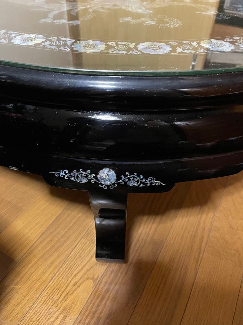 高級螺鈿家具‼️机、棚の二点‼️激安破格出品‼️最安値‼️大型につき引取り推奨、希望‼️