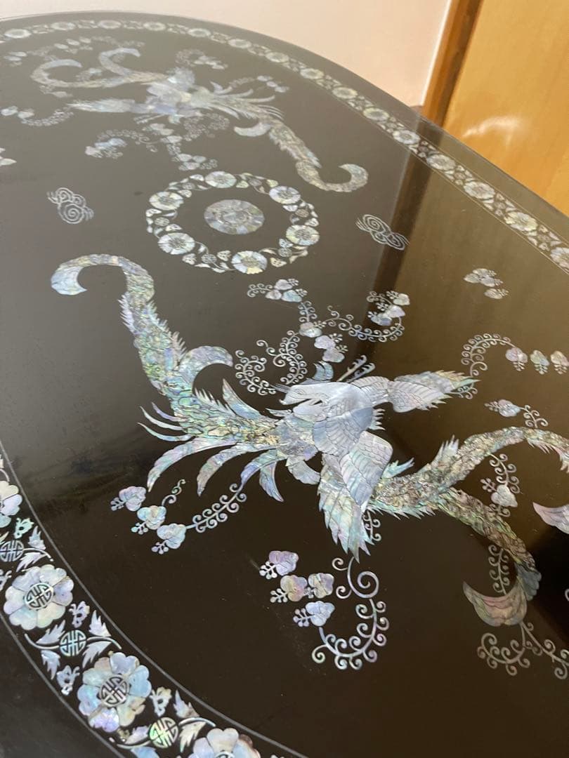 高級螺鈿家具‼️机、棚の二点‼️激安破格出品‼️最安値‼️大型につき引取り推奨、希望‼️