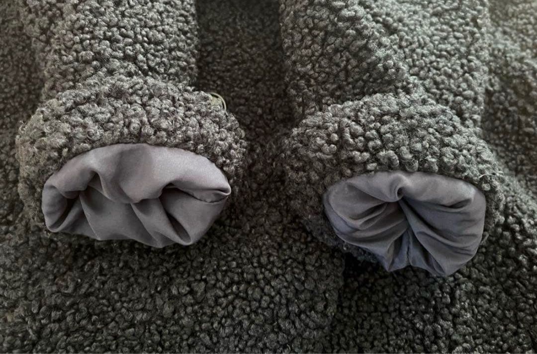 ZARAマックスマーラ激似ブルー ブラックボア チェスターコート