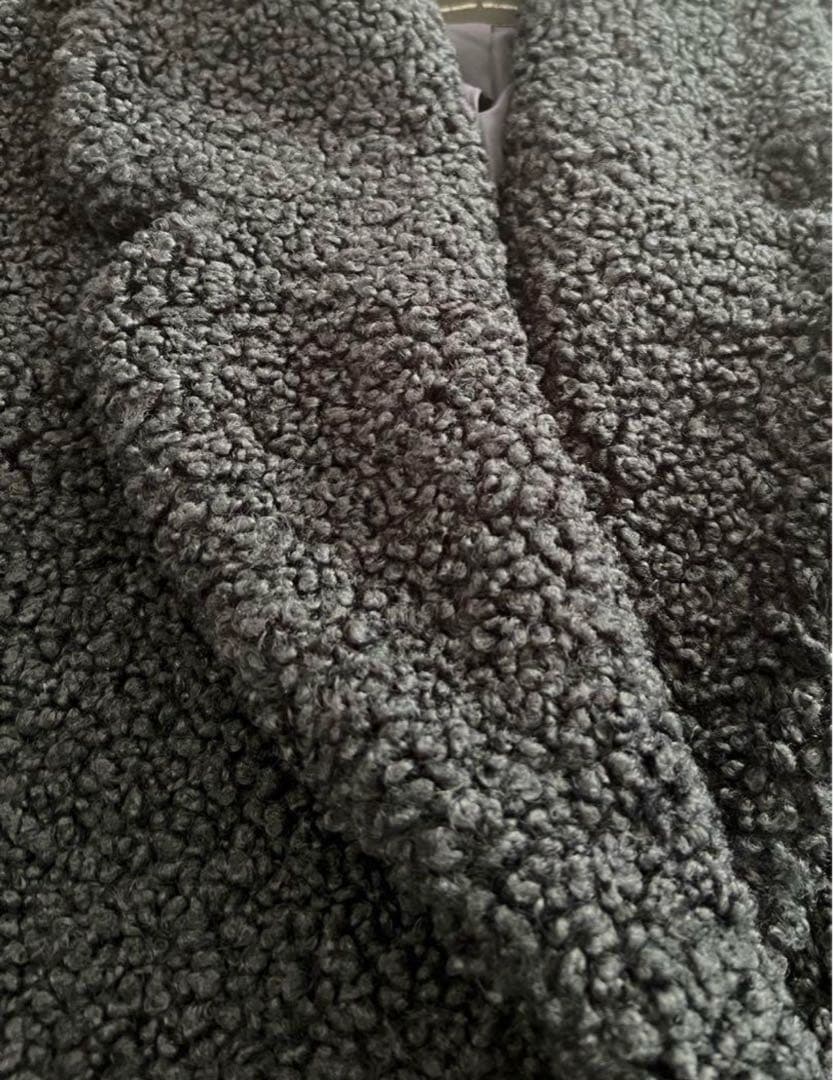 ZARAマックスマーラ激似ブルー ブラックボア チェスターコート