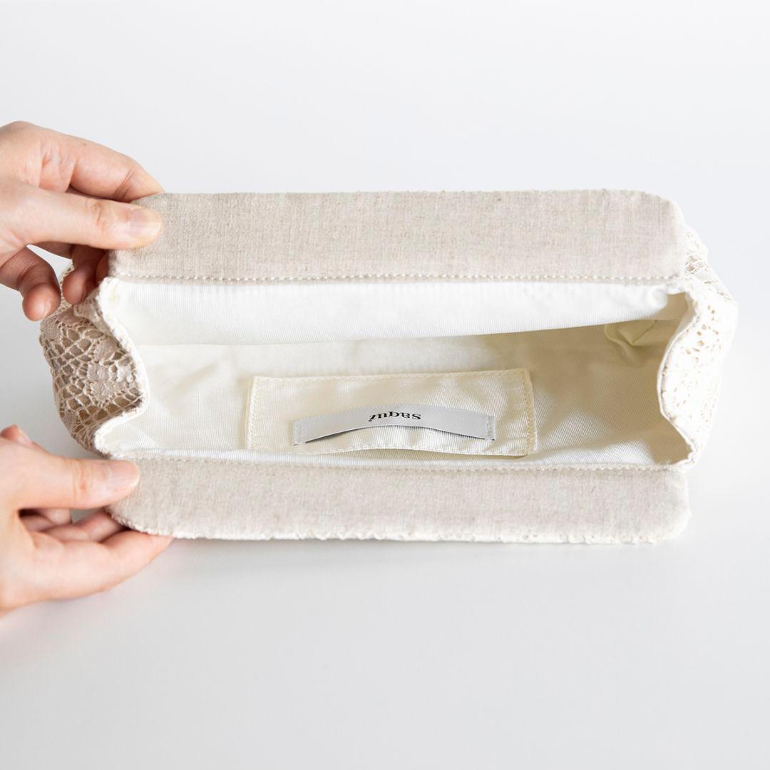 極美品 SAQUI レースバッグ