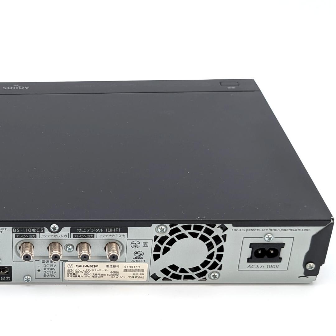 SHARP BD-W1800 Blu-rayレコーダー HDD1TB