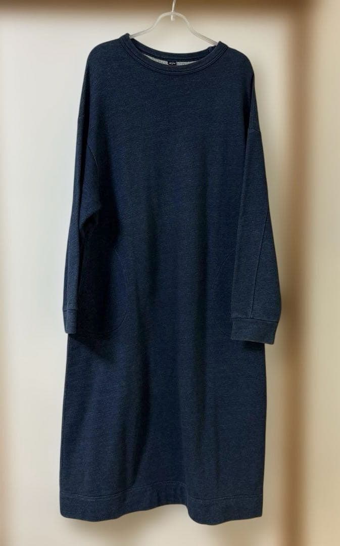 45R インディゴ裏毛 ワンピース