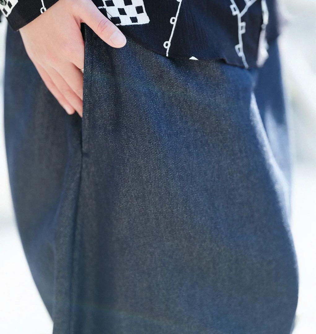 ★タグ付き★ SOU・SOU サルエルパンツ　甘薄織　デニム 大文字山　L