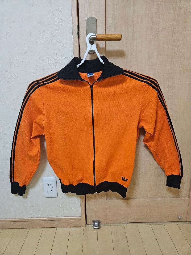 adidas オレンジ ジャージ デサント製 70s～80s