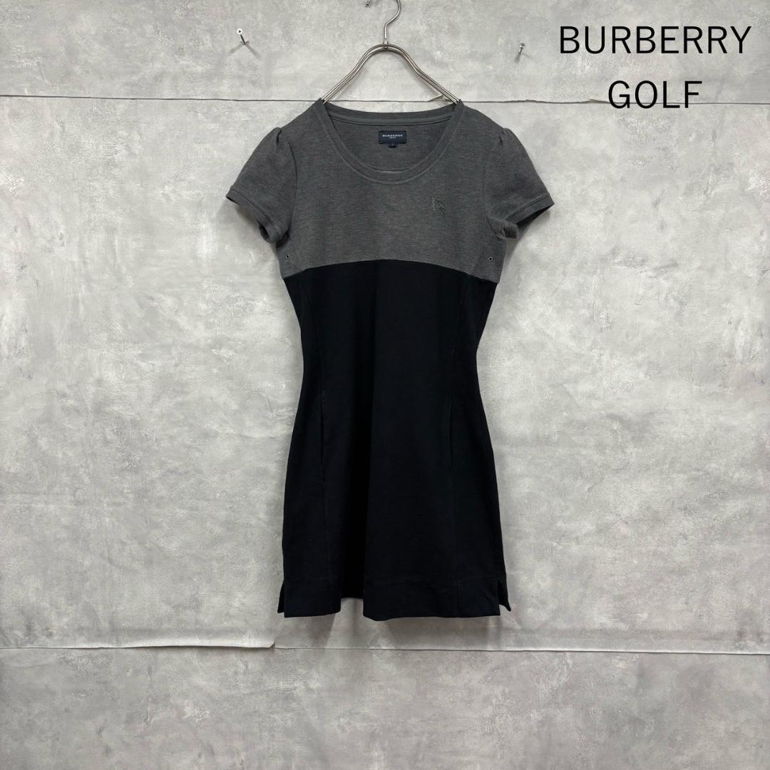 BURBERRY GOLF 切り替えし スウェットワンピ　日本製 N2013