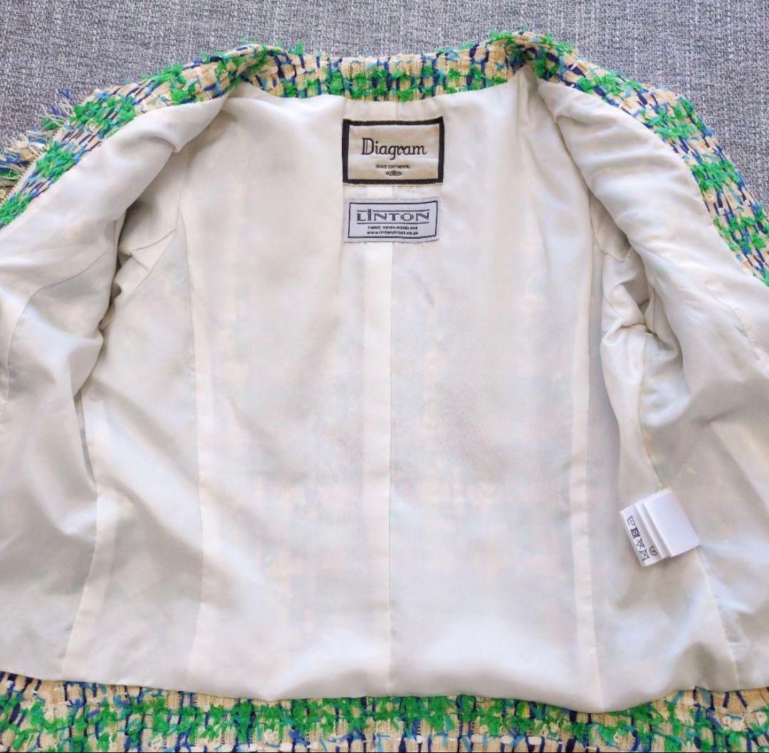 Diagram LINTON ノーカラージャケット