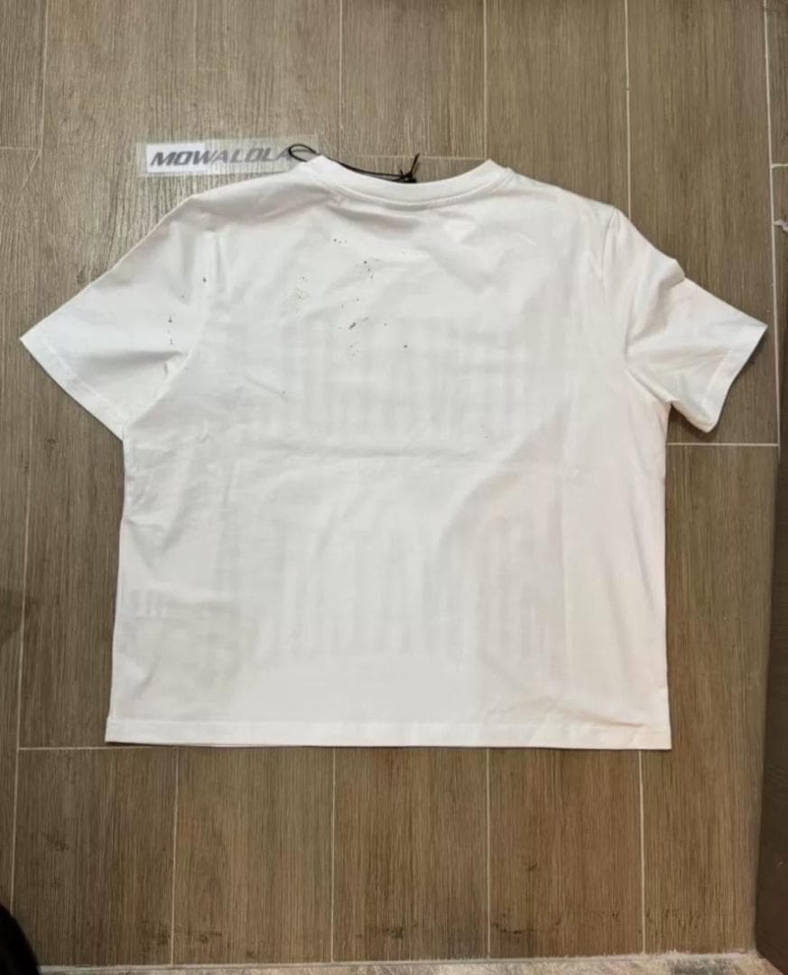 mowalola double logo nettspend 着用　tシャツ