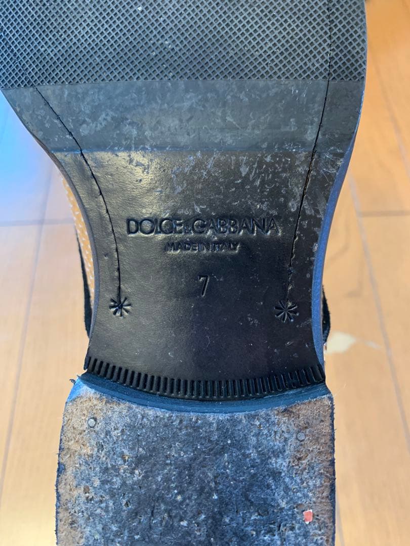 Dolce & Gabbana ゴールド スパンコール ドレスシューズ