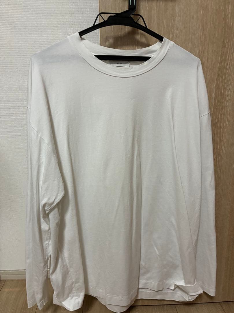 【美品】atonエイトンOversized LongSleeve Tshirt
