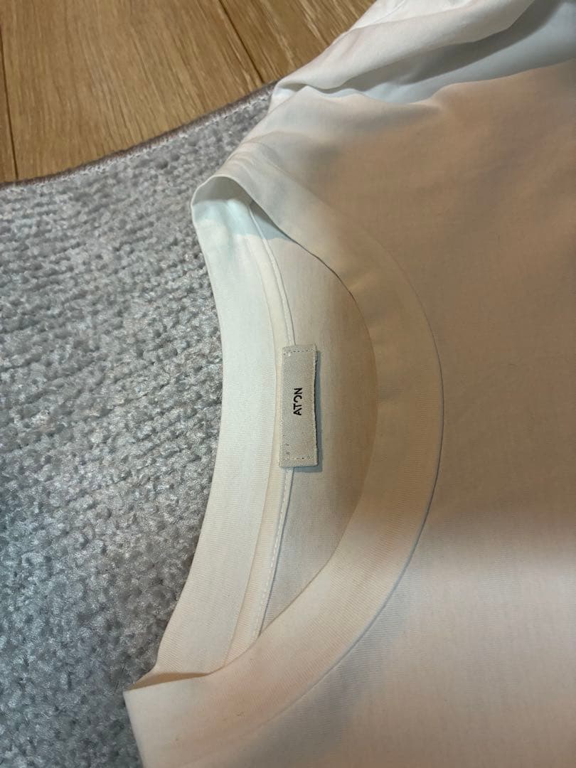 【美品】atonエイトンOversized LongSleeve Tshirt