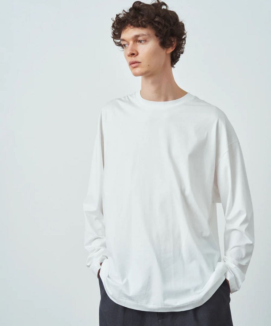 【美品】atonエイトンOversized LongSleeve Tshirt
