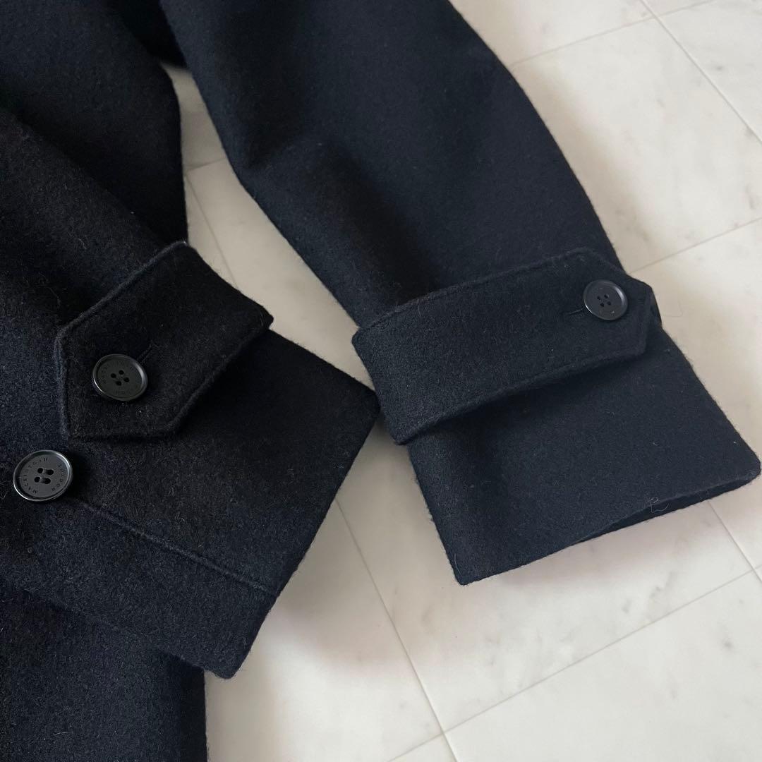 美品✨マッキントッシュロンドン ウール ピーコート ベルト ネイビー 38