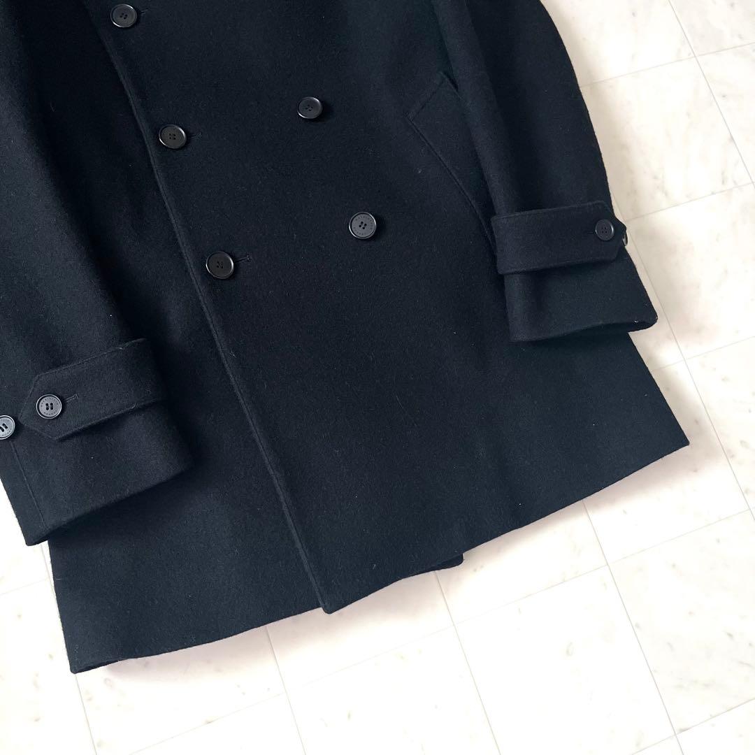 美品✨マッキントッシュロンドン ウール ピーコート ベルト ネイビー 38