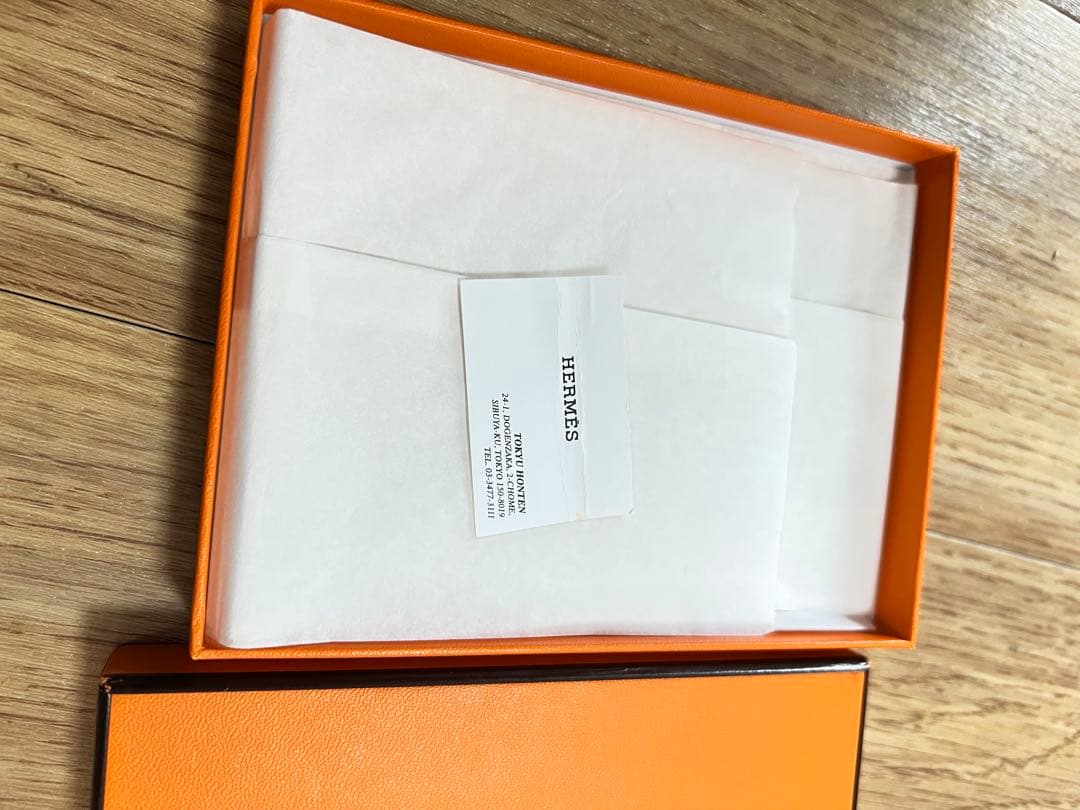 HERMES シルクノート羽根デザイン