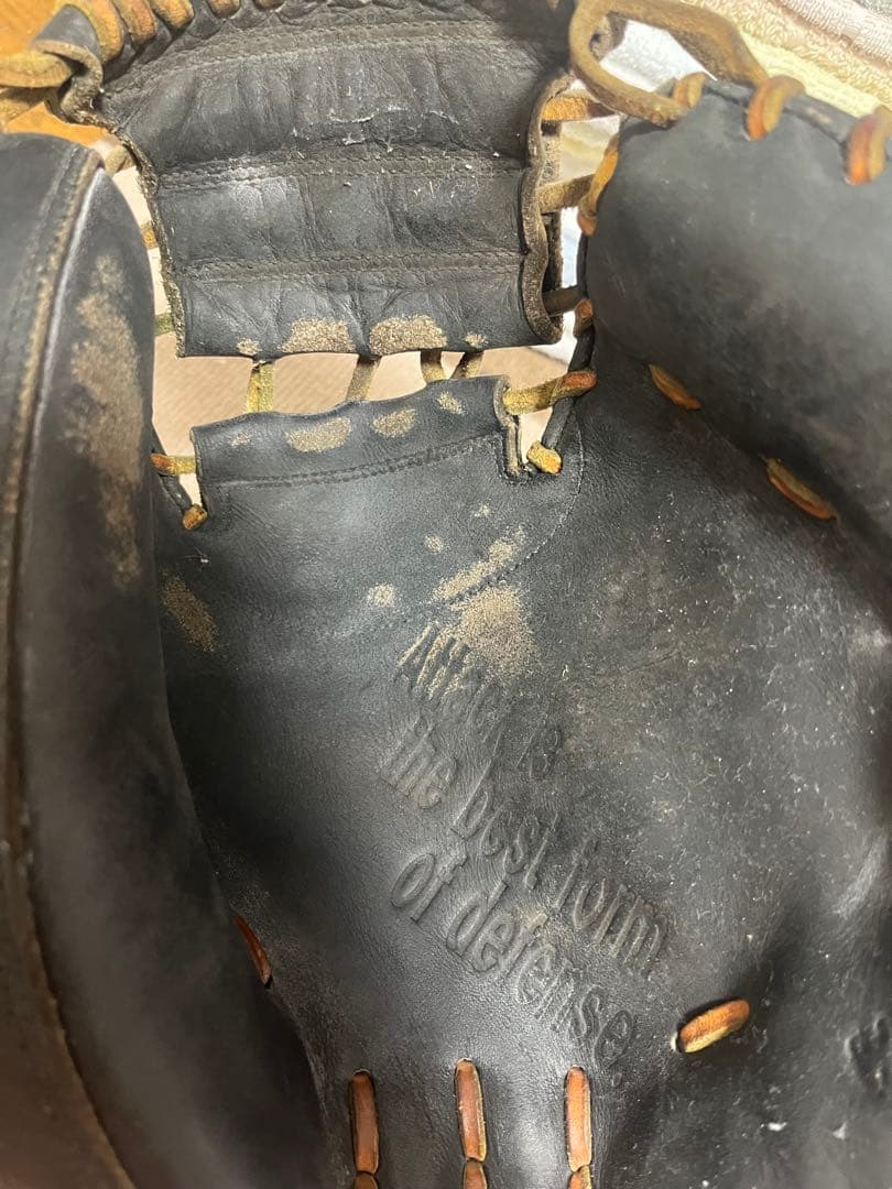 Axel キャッチャーグローブ 黒 レザー